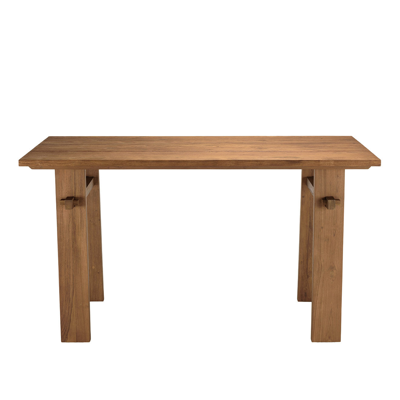 Macabane Bureau en bois de teck recyclé Sixtine bois - 140x60x78.5 cm