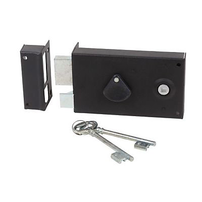 Serrure en applique horizontal Bricard 140x80 mm droite