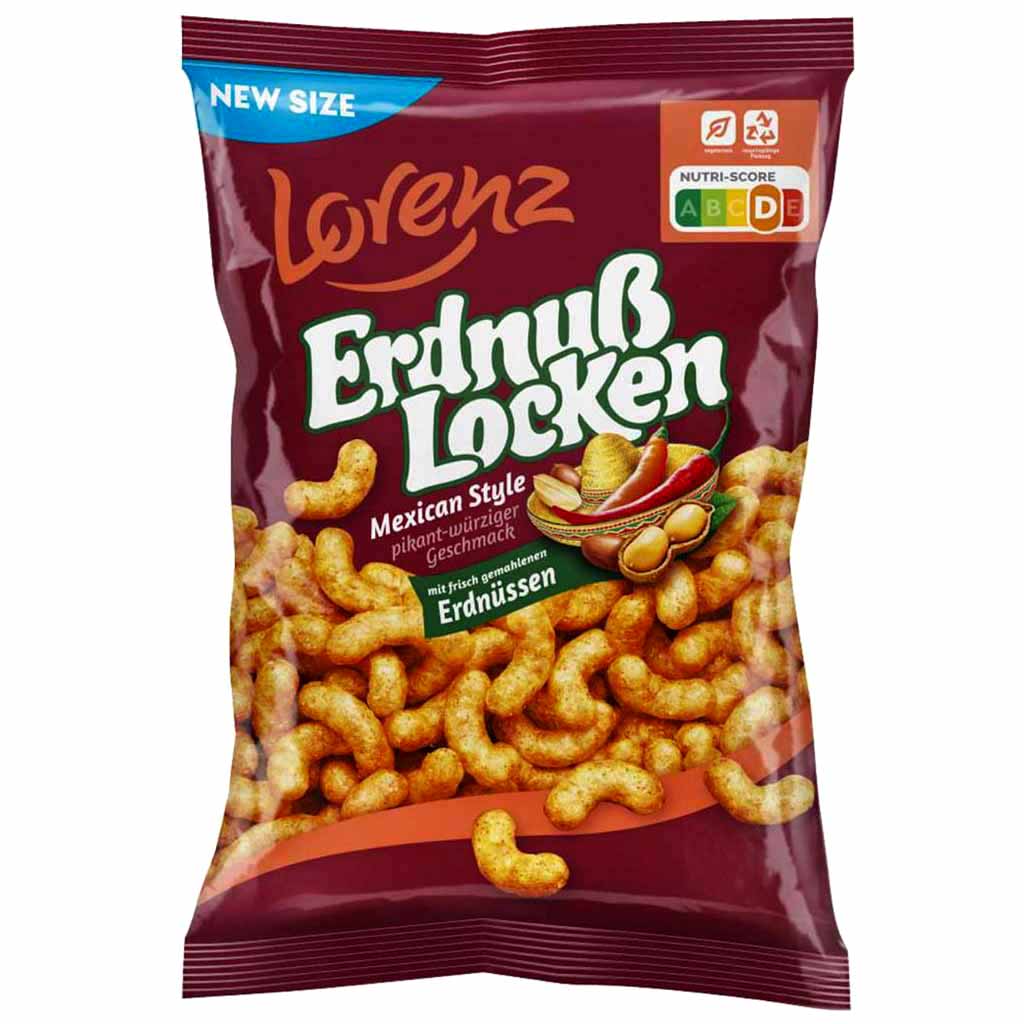 Lorenz Erdnuß Locken Mexican Style pikant-würziger Geschmack 175g MHD:27.5.25