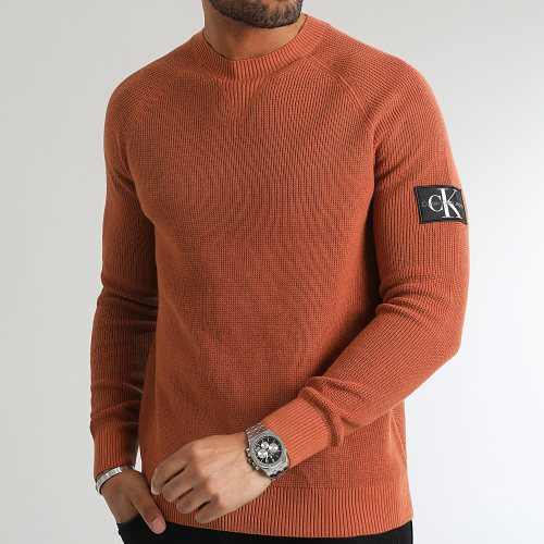 Pull Core Badge Sweater 3412 Orange Foncé