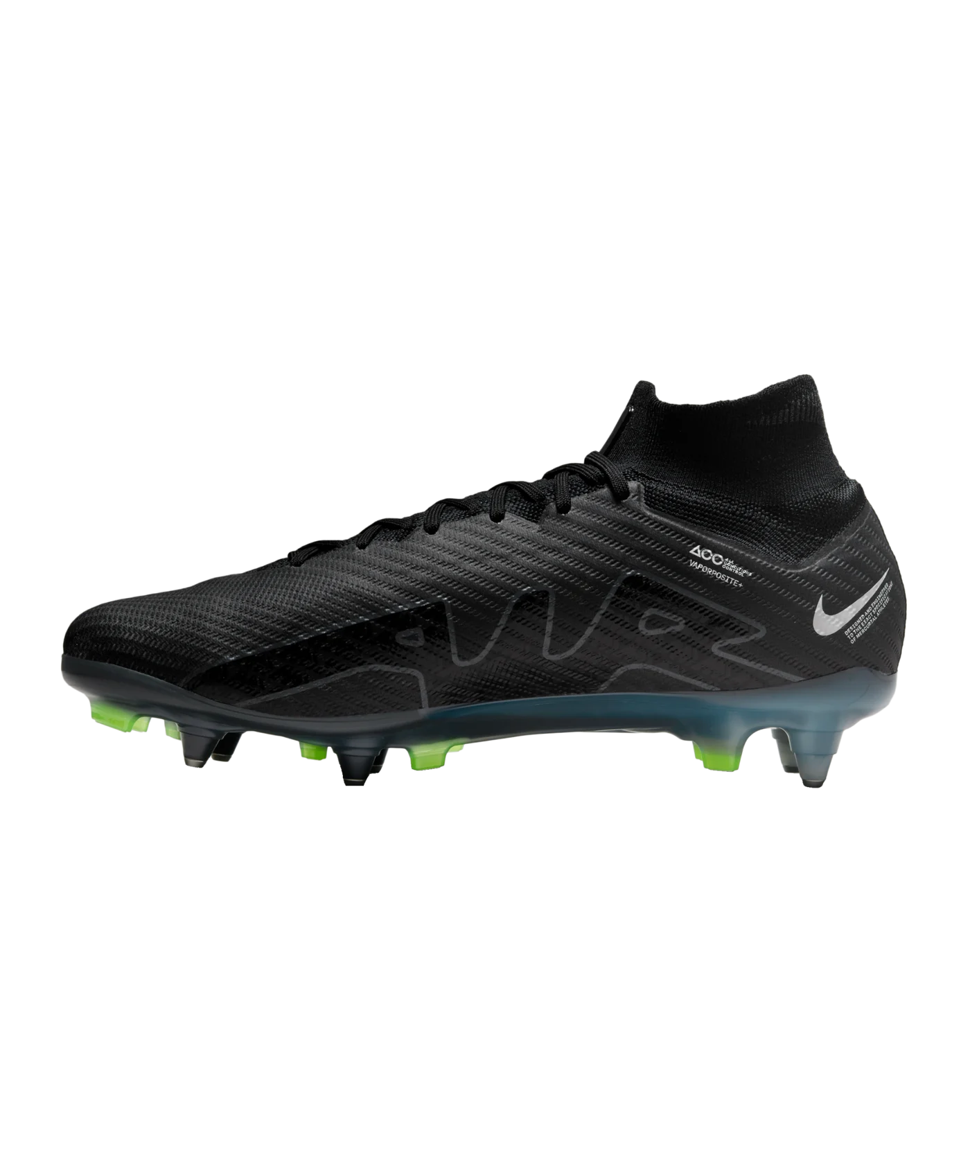Nike Air Zoom Mercurial Superfly IX Shadow Elite SG-Pro AC Schwarz Grau F001