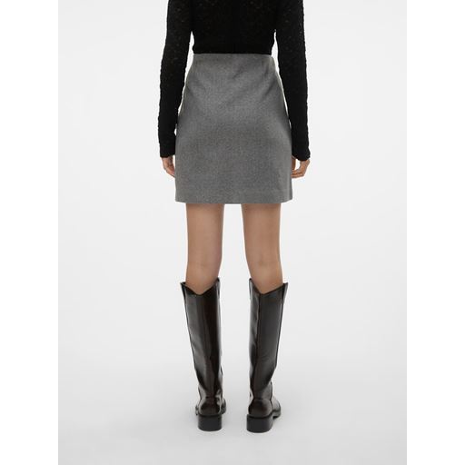 Vero Moda Fortune Allison Nederdel, Medium Grey Melange, M