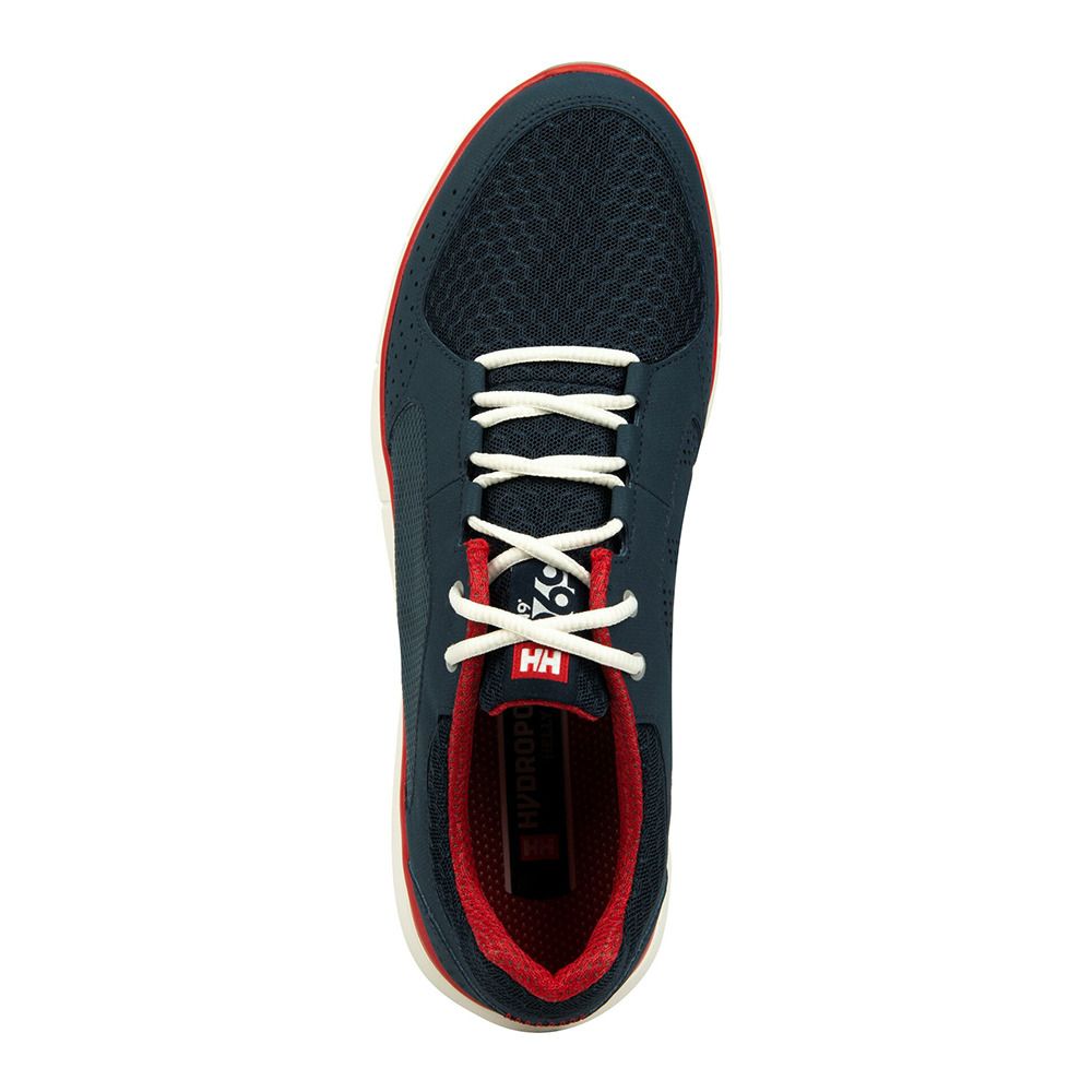 Helly Hansen AHIGA V4 HYDROPOWER - Chaussures Homme navy/flag red/off whit