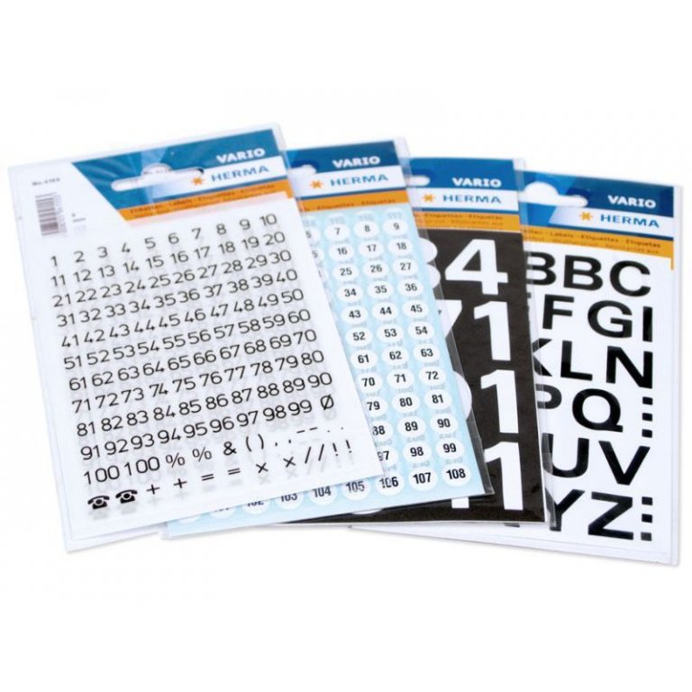 Herma Klebe-Buchstaben/Zahlen