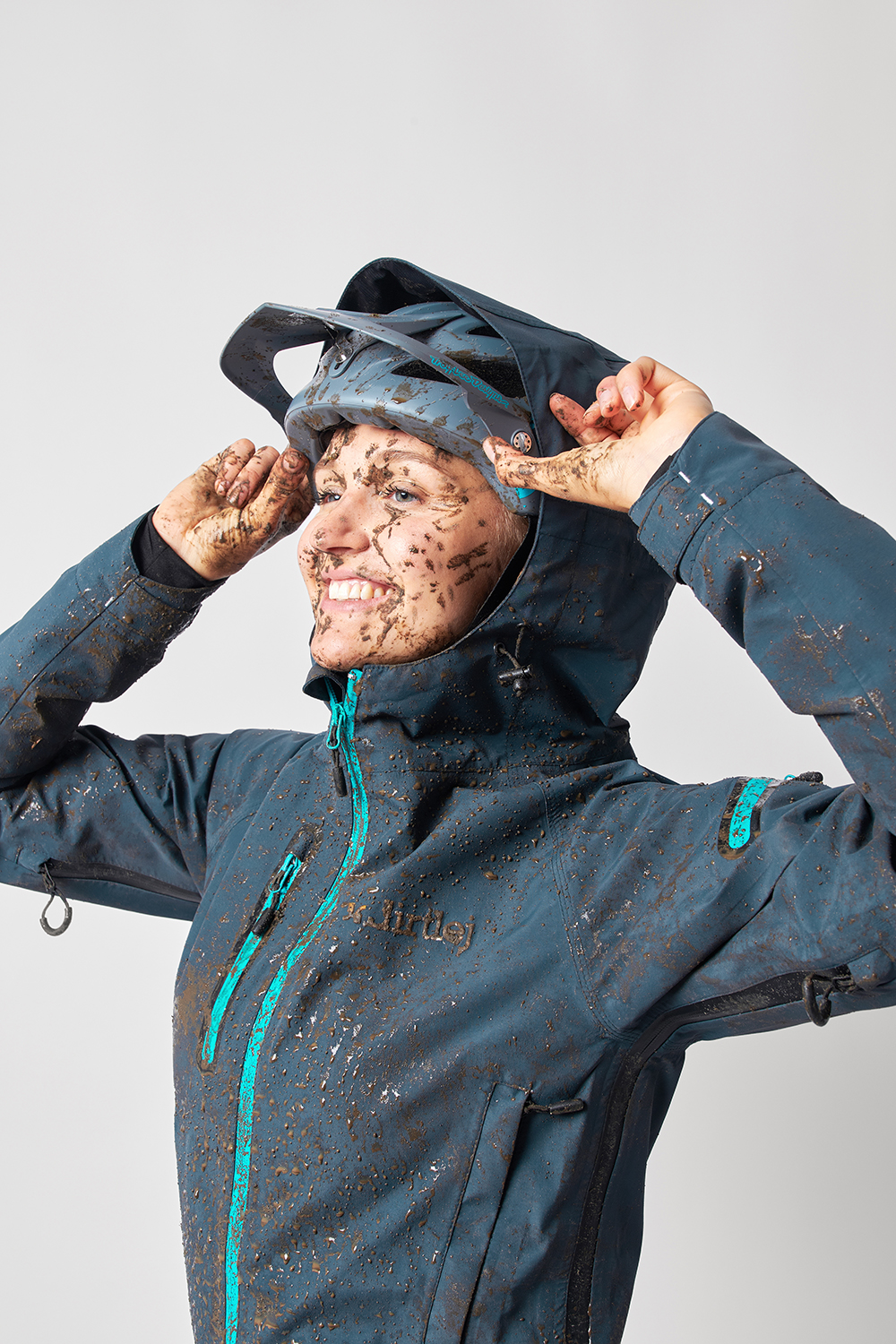 Dirtlej Dirtsuit Core Edition heldragt med lange ben til kvinder Turkis