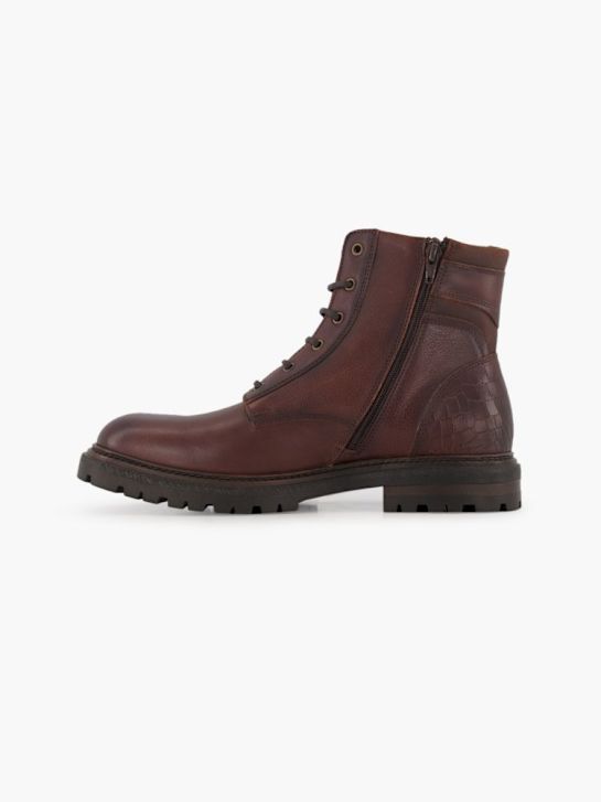 AM SHOE Schnür-Stiefelette Braun