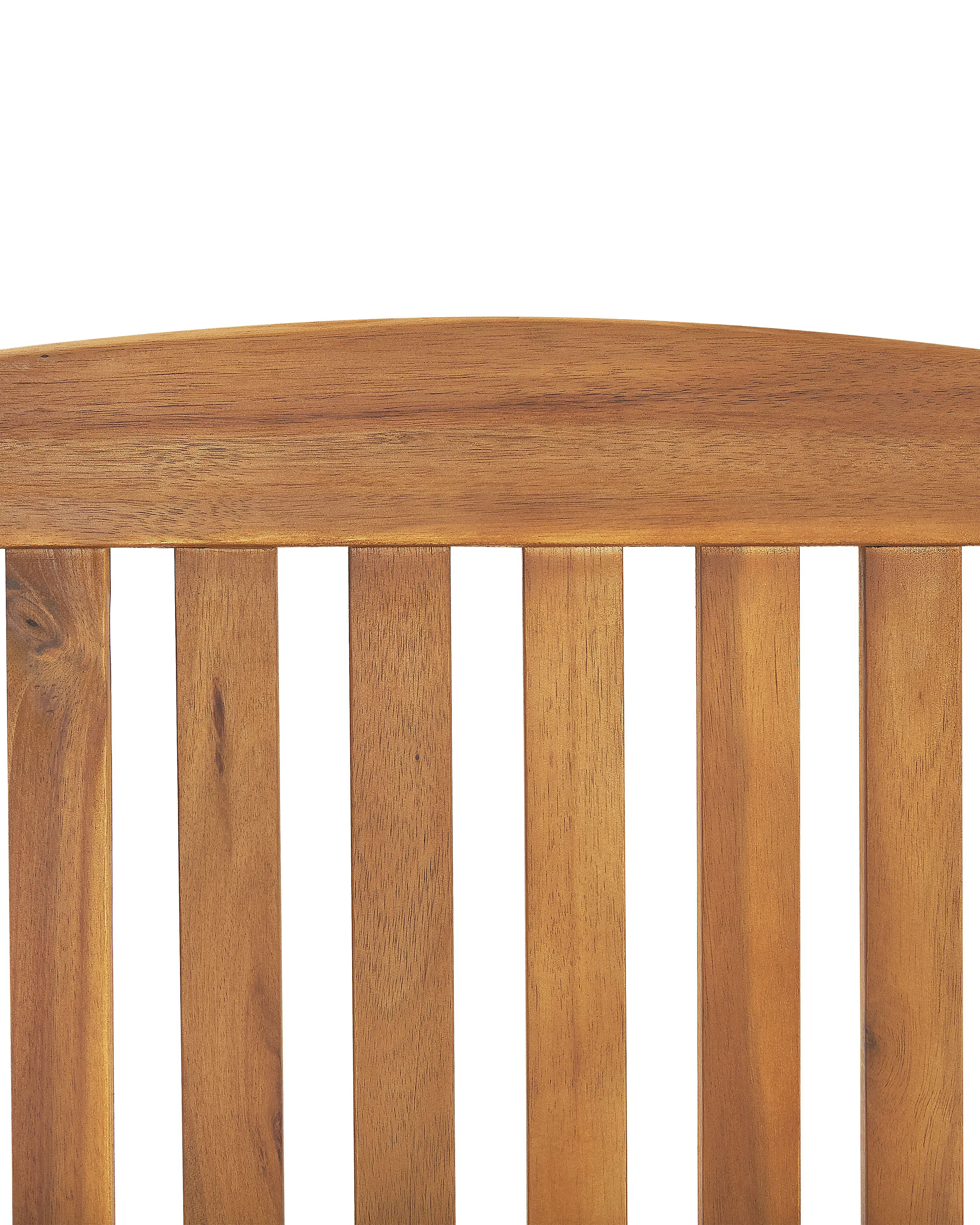 Set van 2 stoelen met zitkussen JAVA Acaciahout Gebroken wit