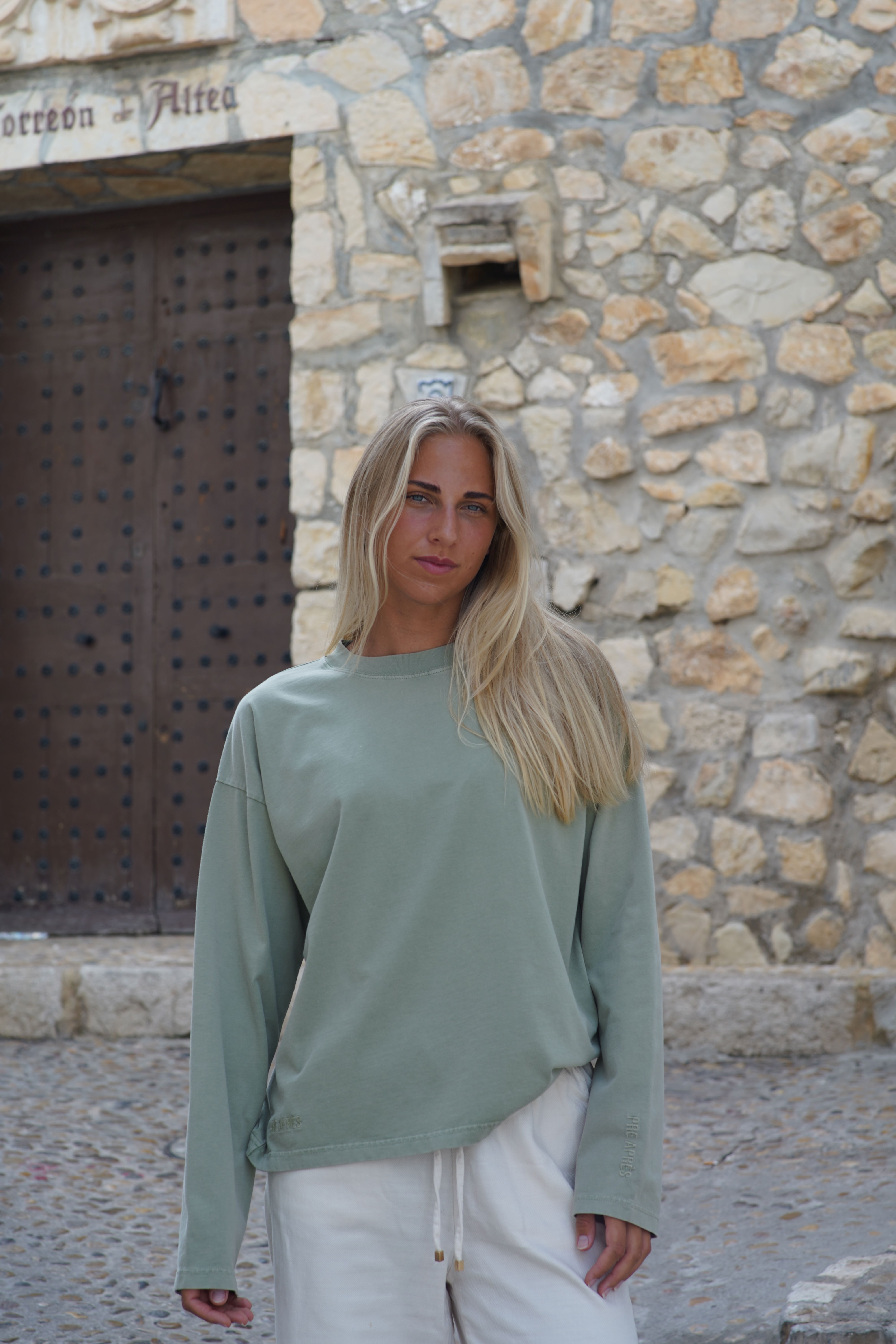 Pre Après Washed Boxy Long Sleeve