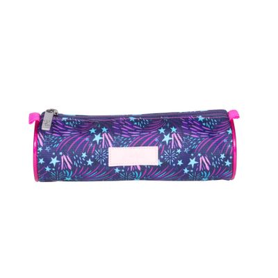 Trousse ronde Ettavee Bright - 1 compartiment - violet - Kid'Abord