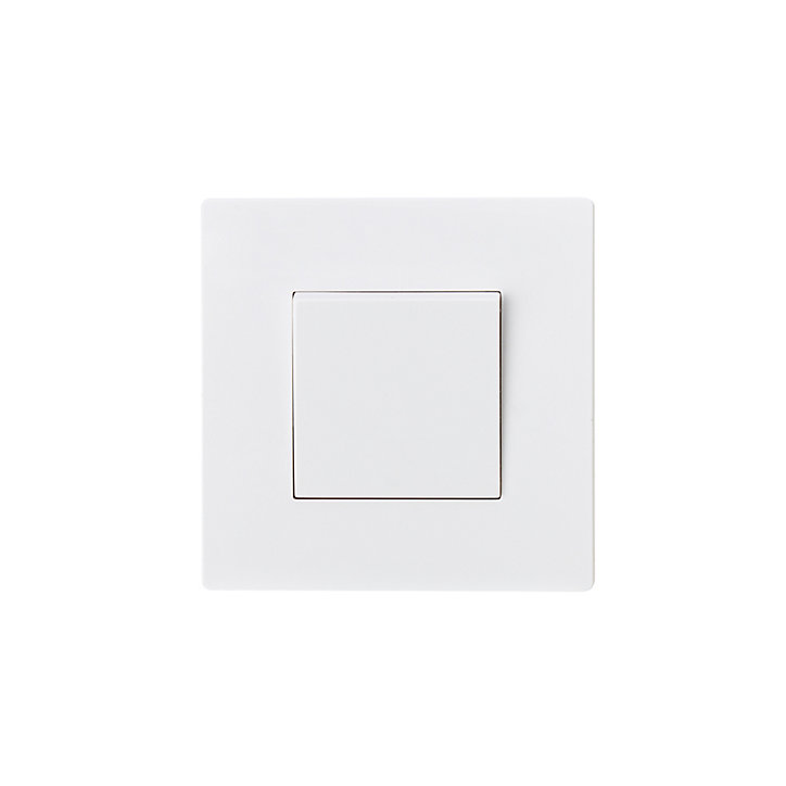 Interrupteur va-et-vient blanc complet, lot de 3
