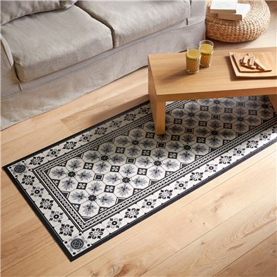 Tapis vinyle style carreaux de ciment