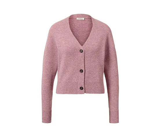 Grobstrick-Cardigan, rosa