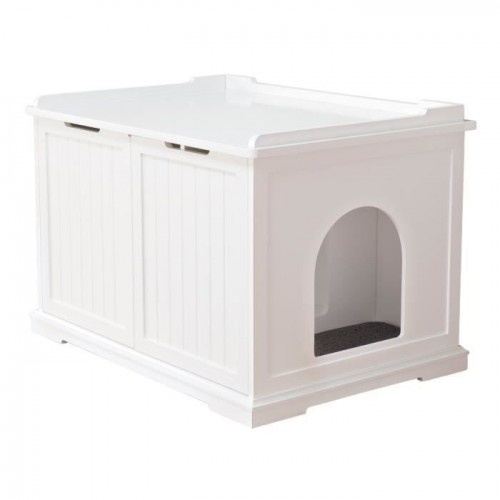 Bandeja de areia fechada Trixie White para gatos