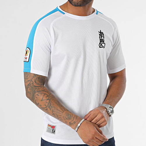 Tee Shirt Legend Newpie OTL21000 Blanc Bleu Clair