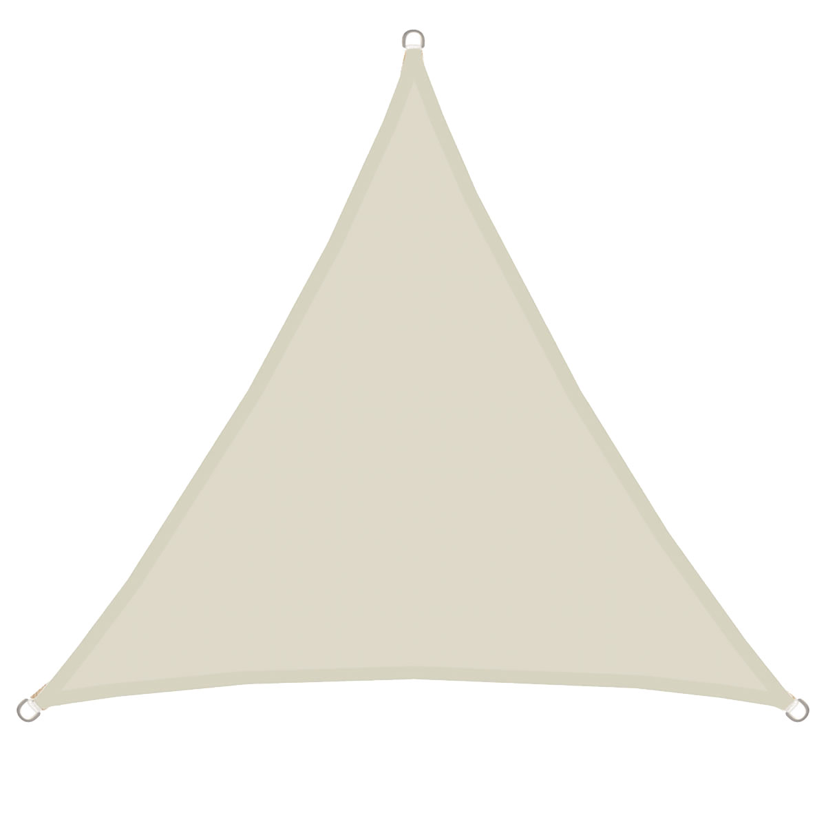 AMANKA 4 x 4 x 4 waterafstotende polyester schaduwdoek - Beige