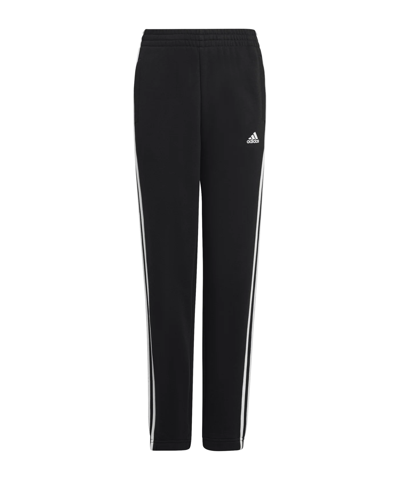 adidas 3S Fleece Trainingshose Kids Schwarz Weiss