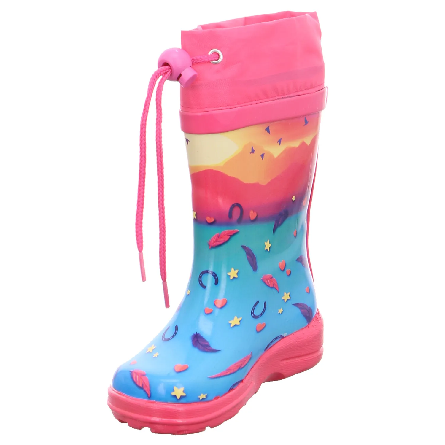 BECK Kinder-Gummistiefel Hellblau Synthetik