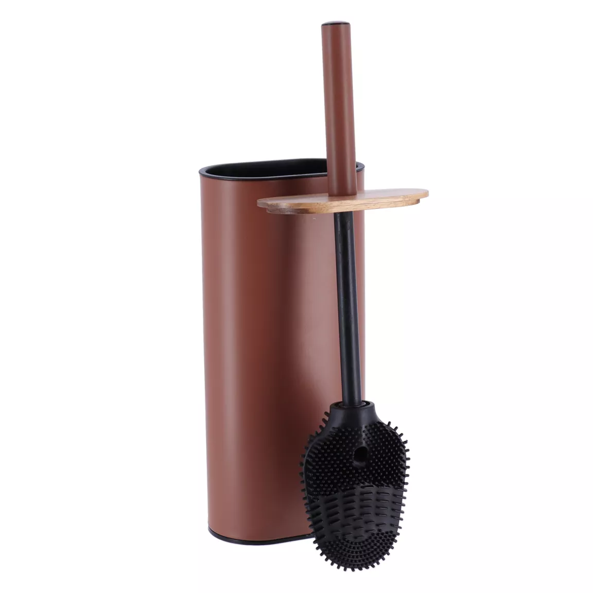 Brosse WC couvercle acacia Season Color Ambre