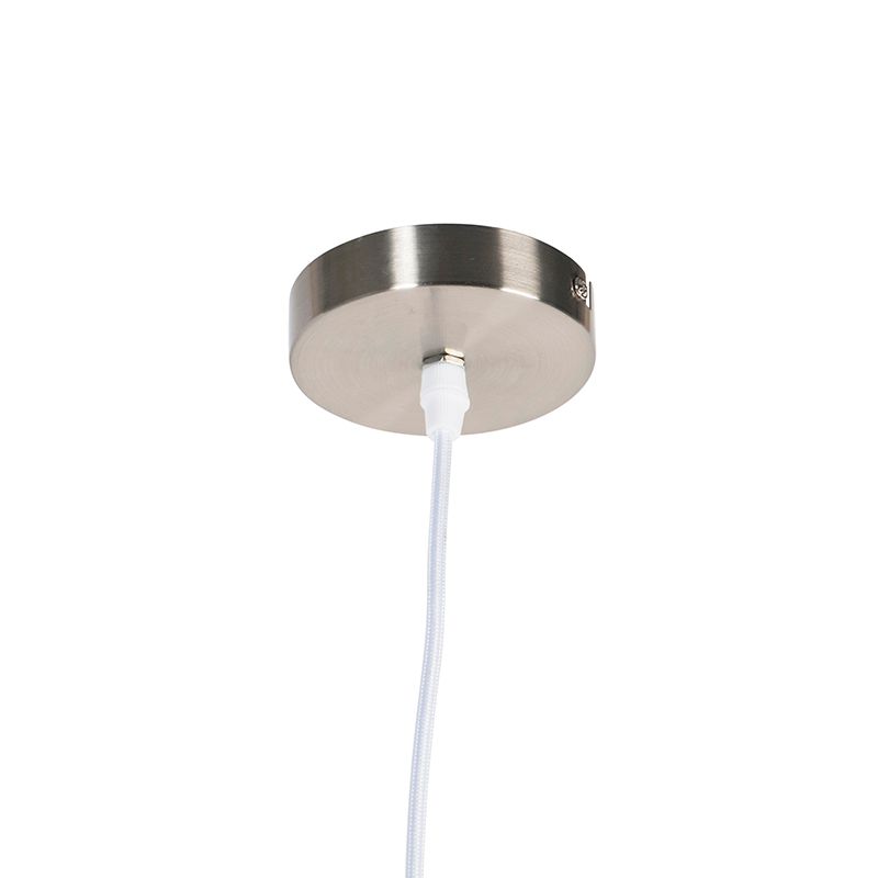 Landelijke hanglamp wit bol 35cm - Corda