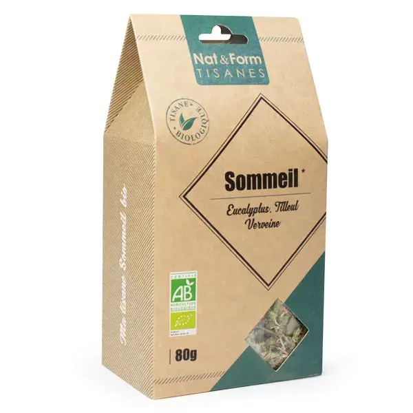 Chá de ervas orgânico para dormir Nat & Form 80g