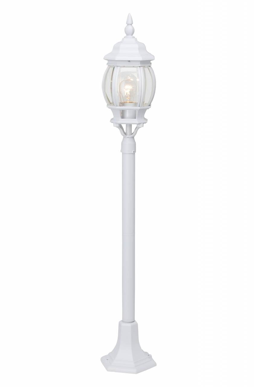 BRILLIANT Lampe Istria Außenstandleuchte weiß | 1x A60, E27, 60W, geeignet für Normallampen (nicht enthalten) | IP-Schutzart: 23 - regengeschützt