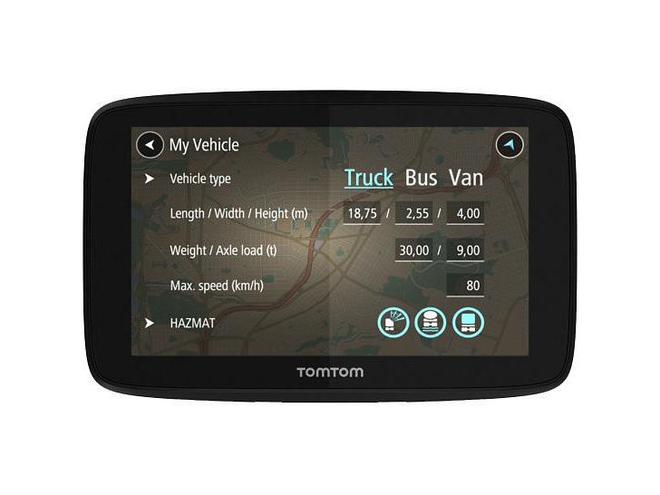 TomTom Navigationsgerät GO Professional 520 WiFi Für LKW, Reise- oder Kleinbusse