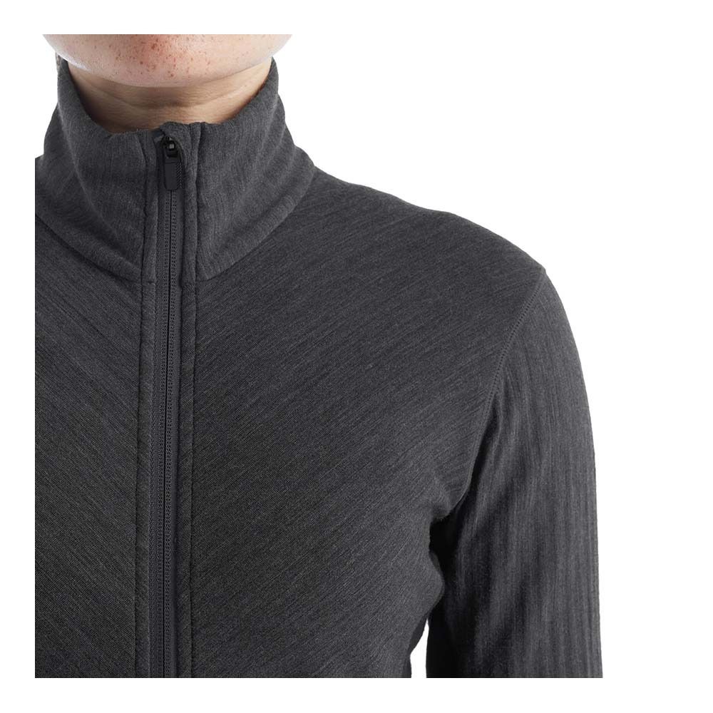 Icebreaker DESCENDER MERINO - Veste Femme jet hthr/black