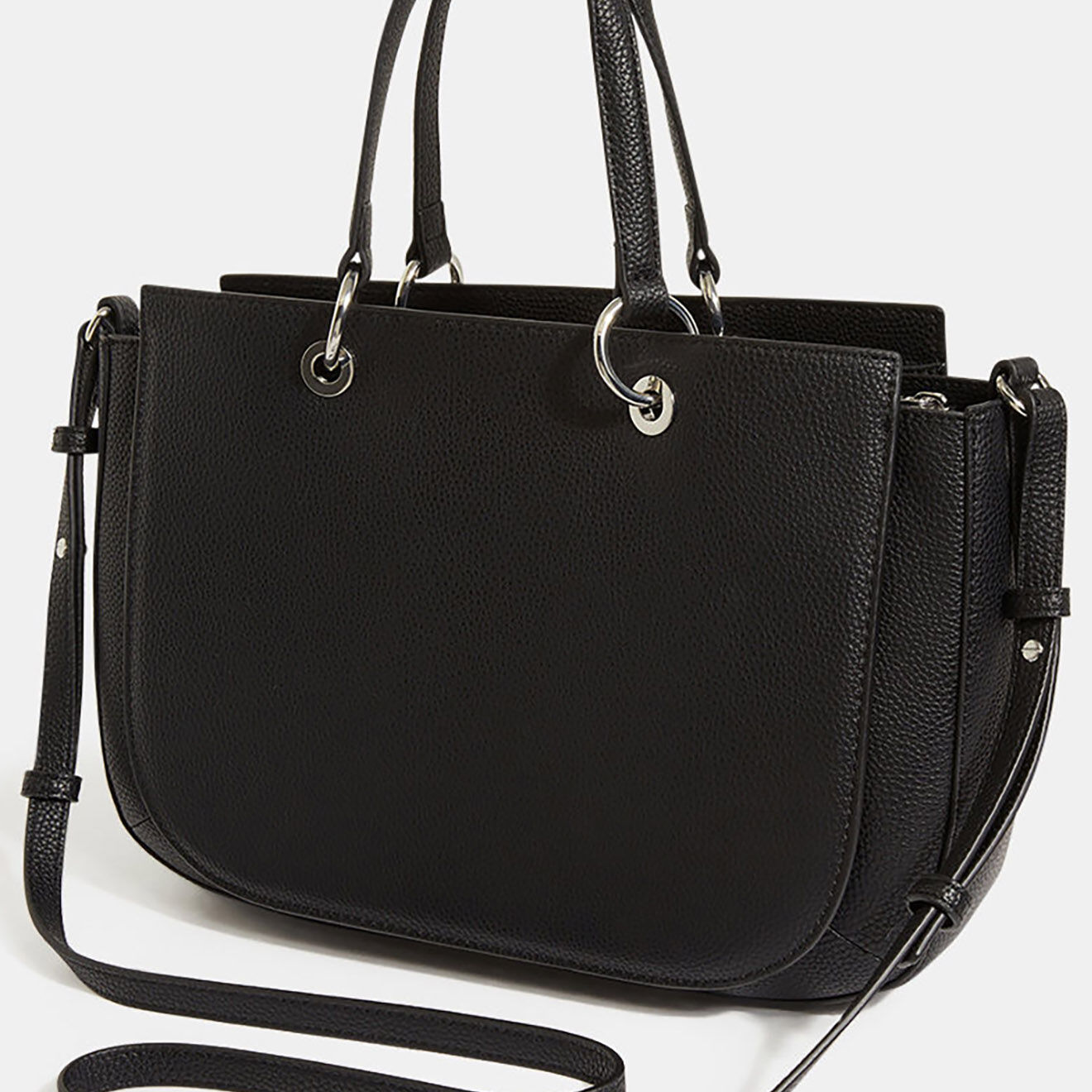 Tommy Hilfiger Sac cabas Emblem Satchel noir - 24x36x12 cm