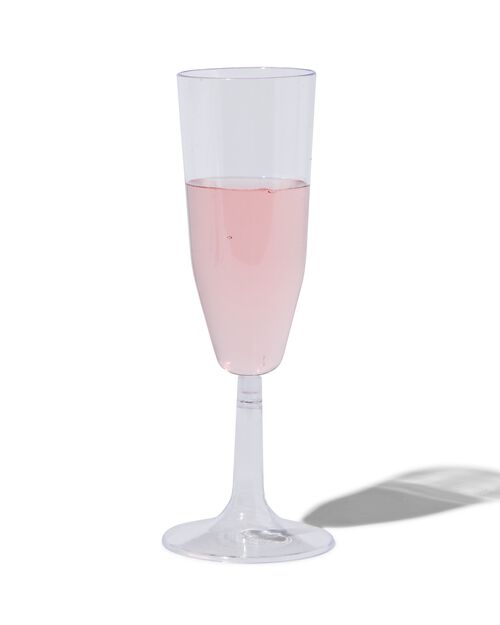 4 verres à champagne réutilisables