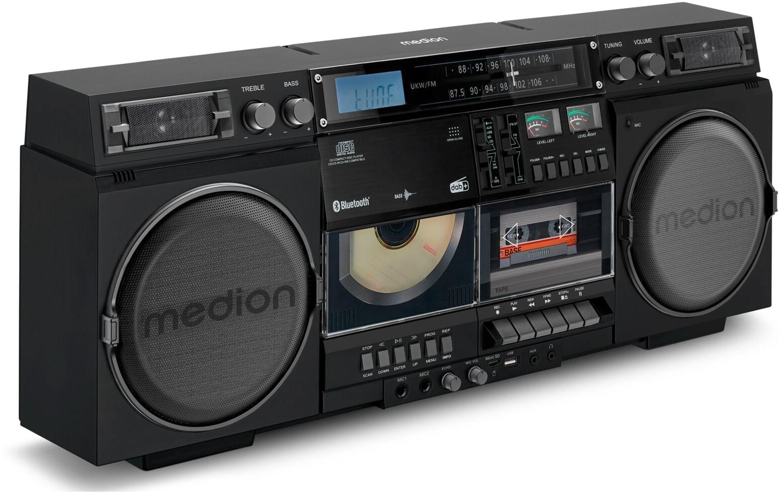 Medion® CD-Radiorecorder »LIFE P66538 Retro-Boombox« ( Digitalradio (DAB+) | FM-Tuner )