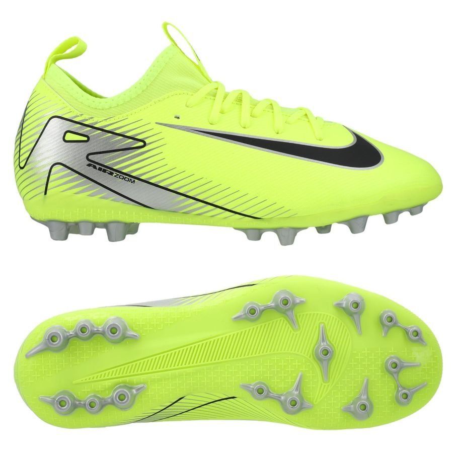 Nike Air Zoom Mercurial Vapor 16 Academy AG Mad Voltage - Jaune Fluo/Noir Enfant