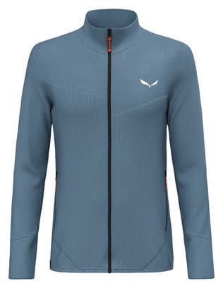 Polaire Salewa Puez Waffle Hybrid Bleu