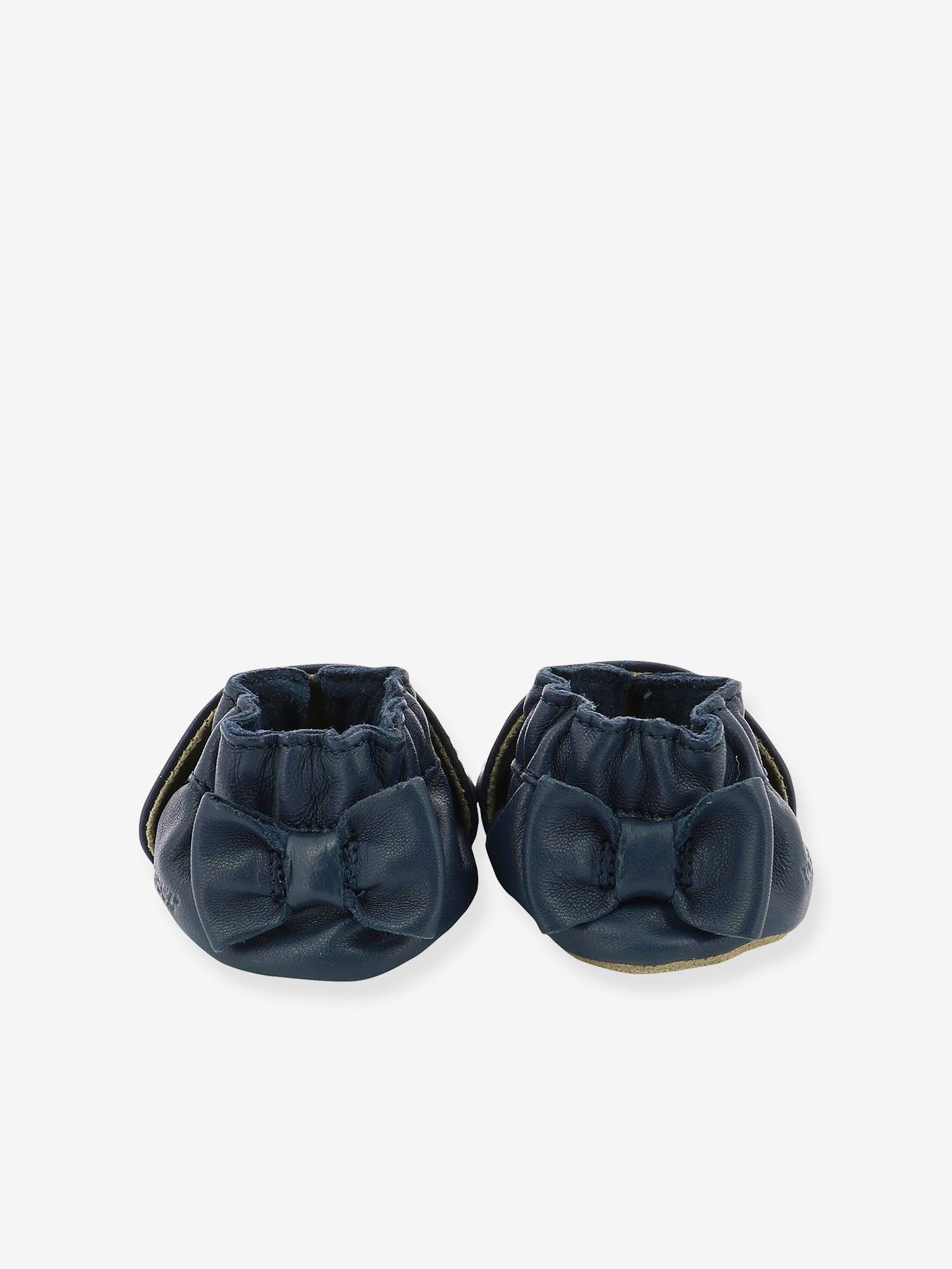 Botinhas ROBEEZ© Soft Soles Goldy Cat, azul-escuro, lisas com estampas