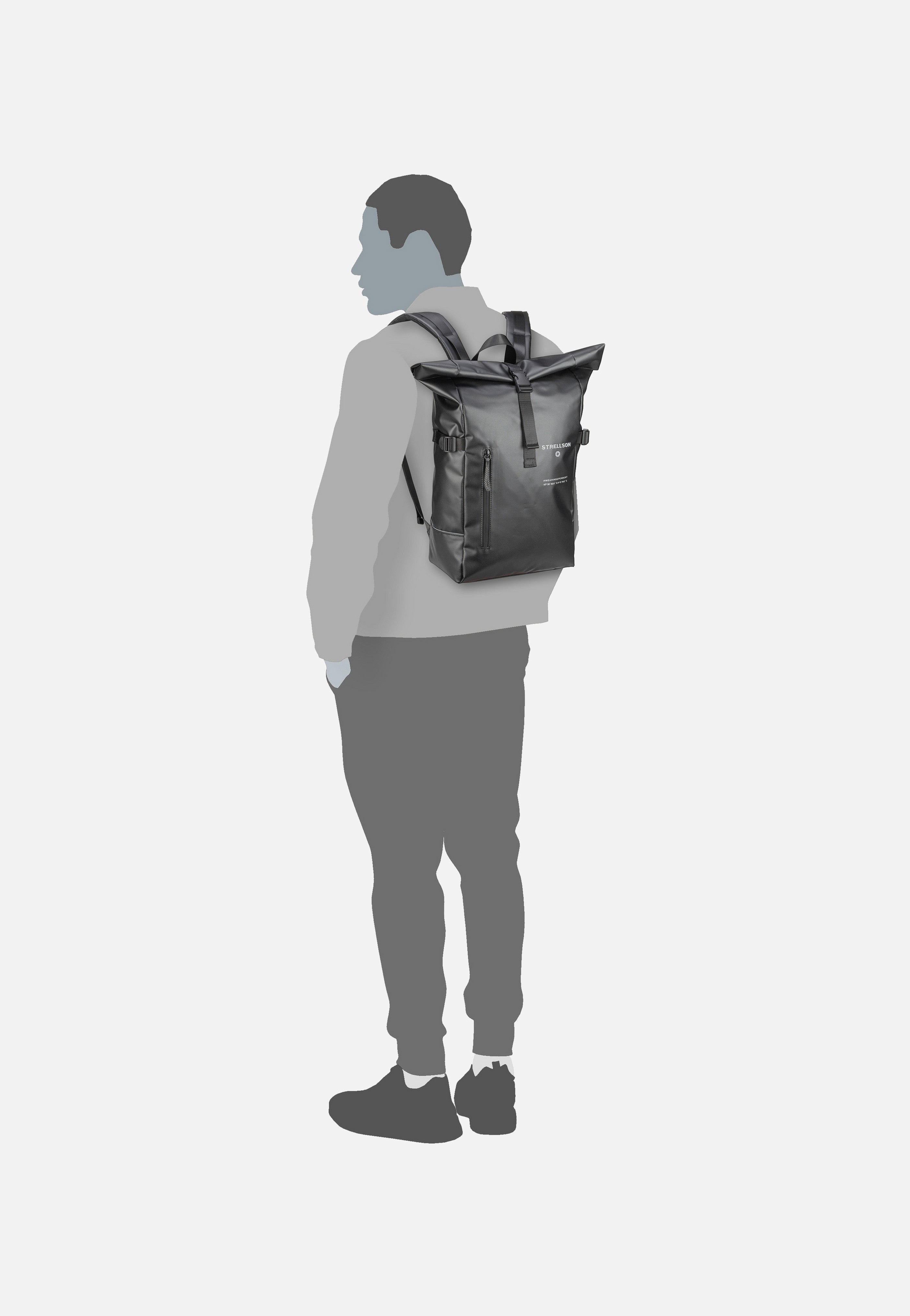 Stockwell 2.0 Eddie MVF Black - Rolltop Rucksack
