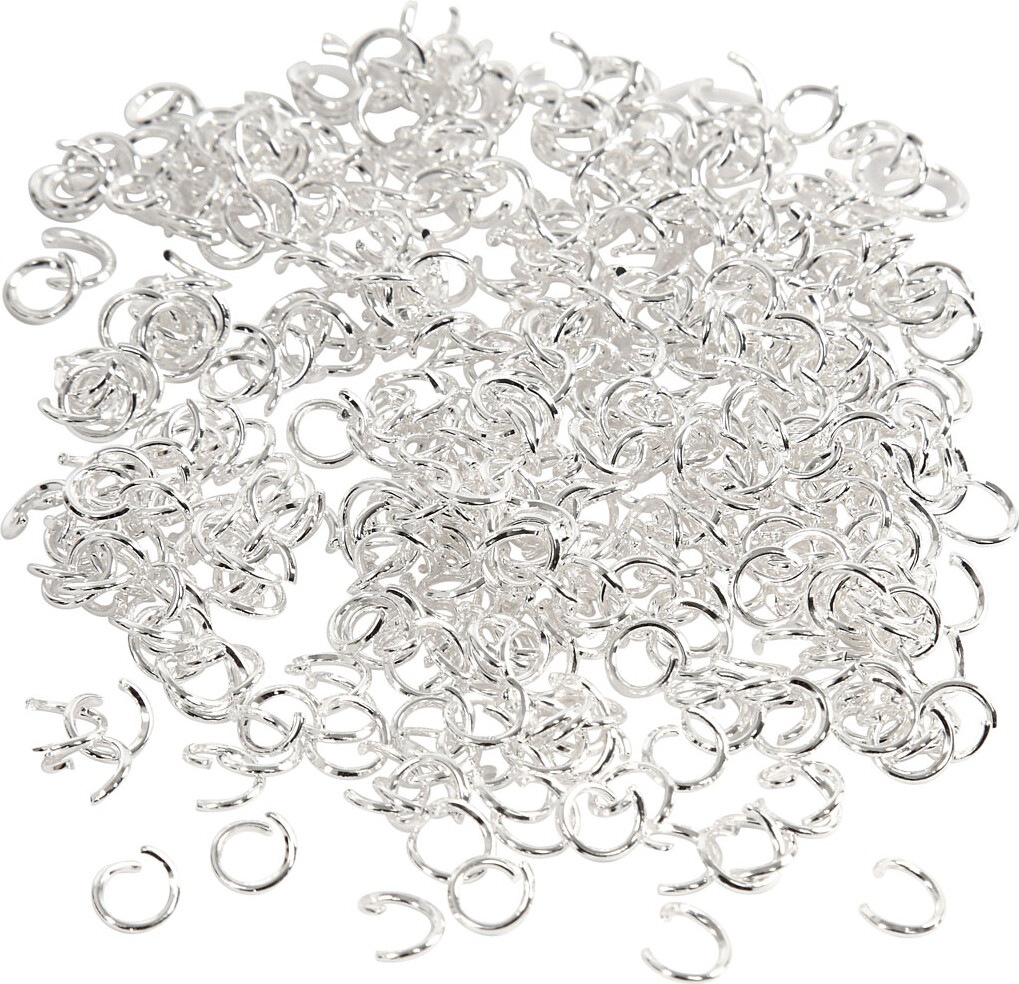 O-Ring - Str. 7 MM - Tykkelse 1 MM - Forsølvet - 400 Stk