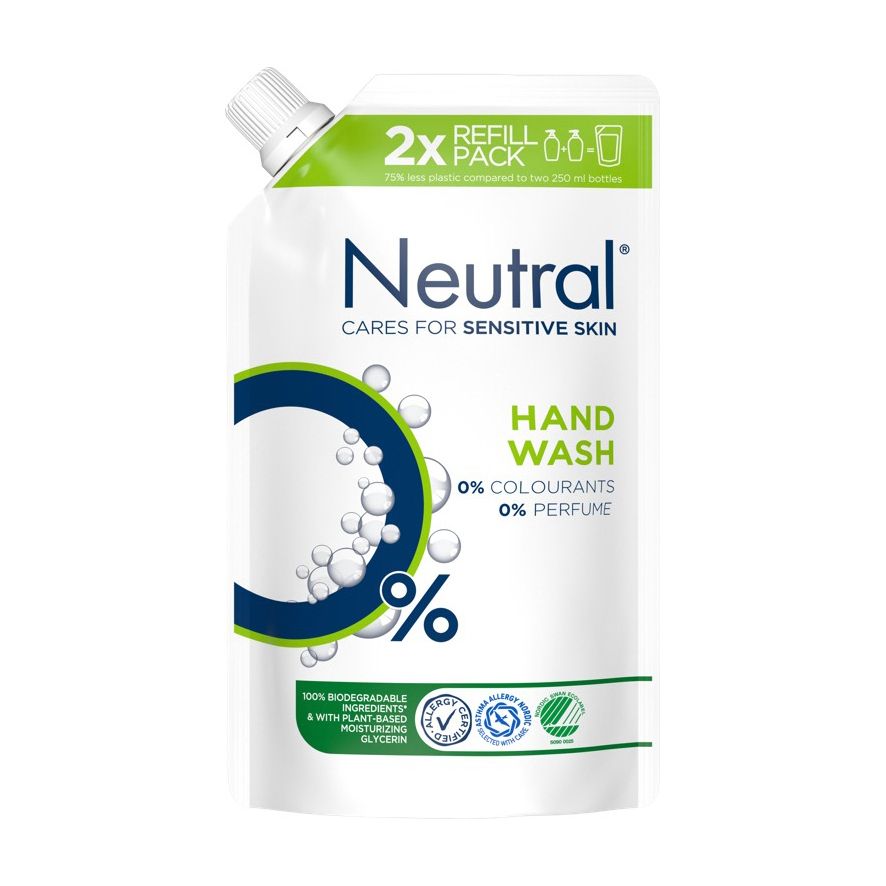 Håndsåpe Refill Flytende Parfymefri 500ml