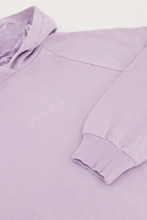 Lila hoodie Paris étoile