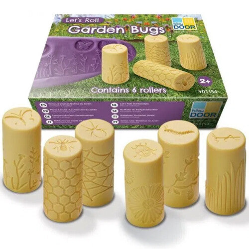 Yellow door kleistempels let's roll - tuin insecten - 6st