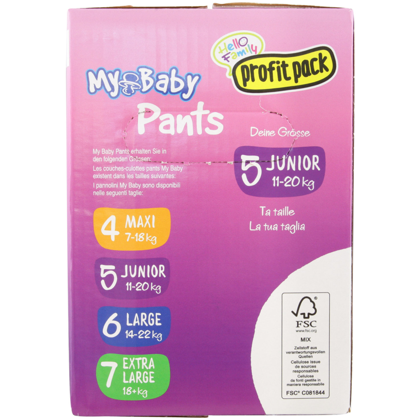 My Baby Pants Grösse 5 Junior Profit Pack, 11-20kg, 60 Stück