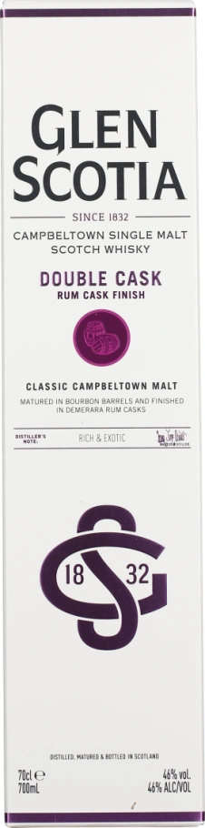 GLEN SCOTIA DOUBLE CASK RUM FINISH 70CL