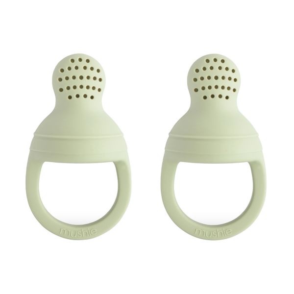 Mushie Fruitspeen - Sage - 2 Stuks