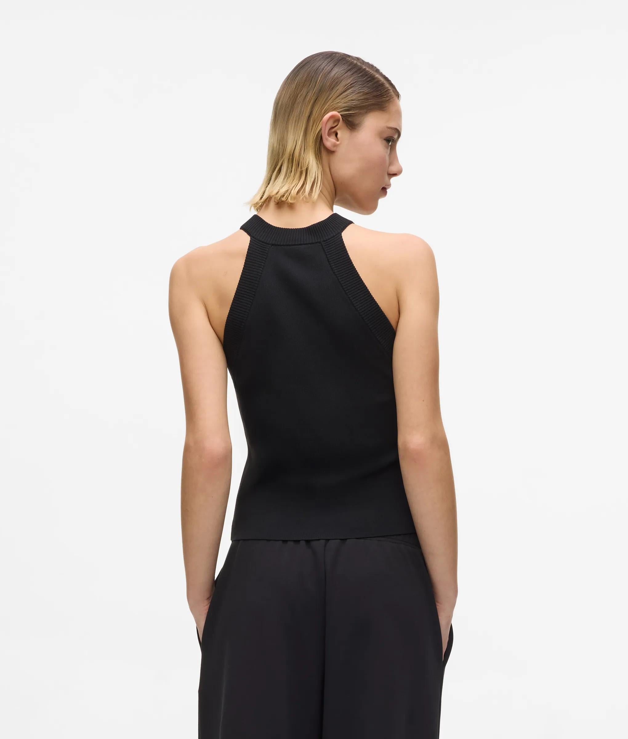 Gebreide racer tanktop