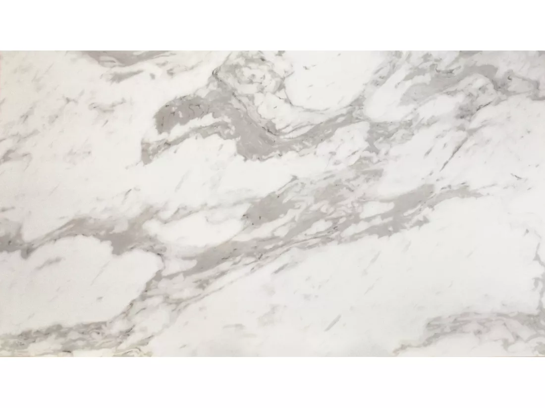 Table en vitrocéramique effet marbre, base anthracite, extensible 160x90 - BEVERLY HILLS