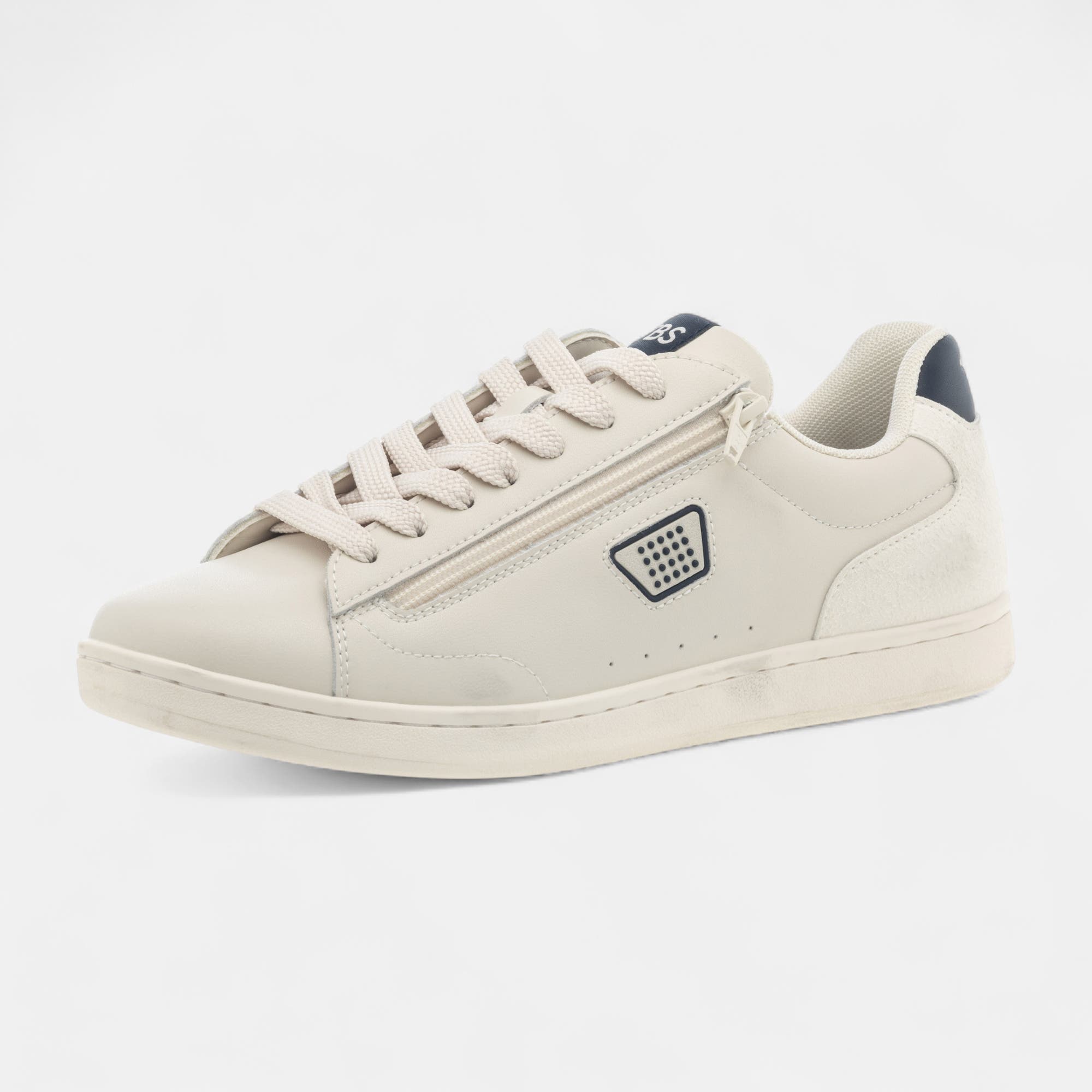 Baskets basses Homme en cuir ecru