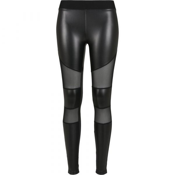 Urban Classics Leatherette Leggings S Preto 3XL Mulher