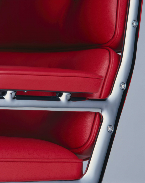 Vitra Lobby Chair ES 104 bureaustoel leer rood