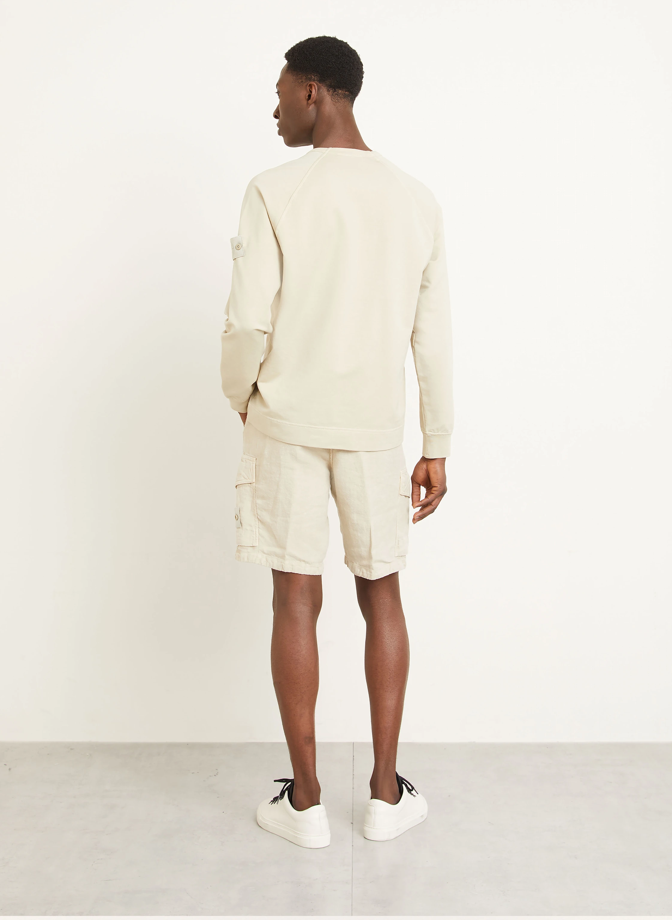 STONE ISLAND Leinenshorts GHOST