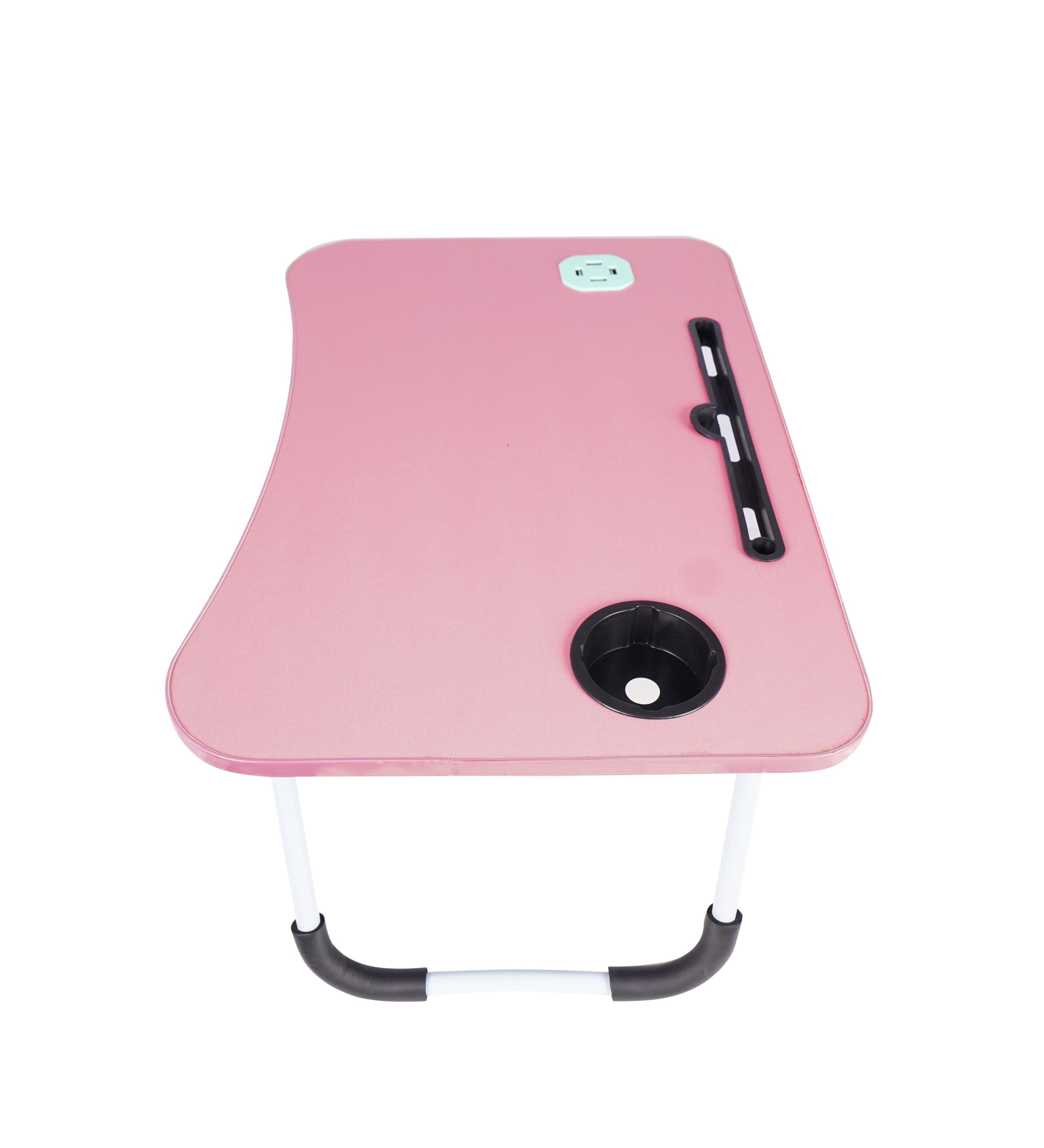 Klapptisch multifunktional mit USB rosa