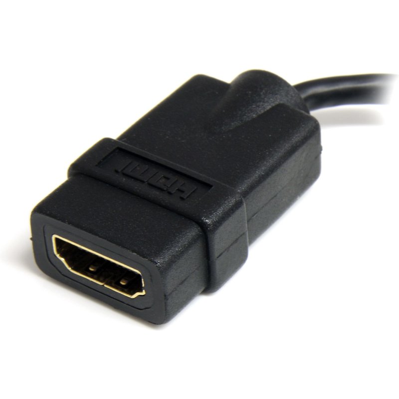 StarTech.com Câble adaptateur HDMI haute vitesse de 12cm - HDMI vers Micro HDMI - F/M - Noir