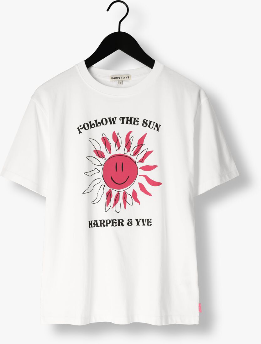 HARPER & YVE ecru harper & yve t-shirt smiley-ss